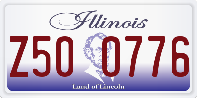 IL license plate Z500776