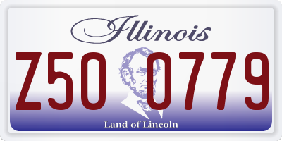 IL license plate Z500779