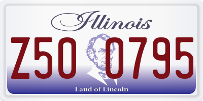 IL license plate Z500795