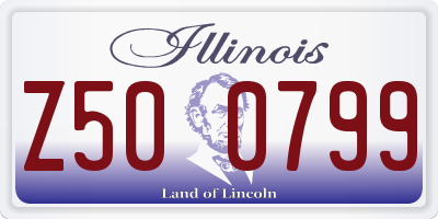 IL license plate Z500799