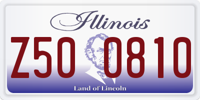 IL license plate Z500810