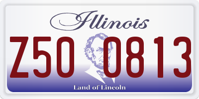 IL license plate Z500813