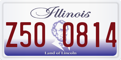 IL license plate Z500814