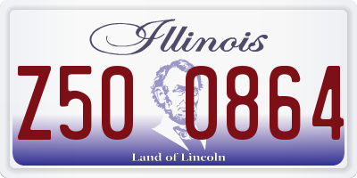 IL license plate Z500864