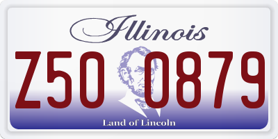 IL license plate Z500879