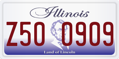IL license plate Z500909