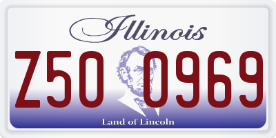 IL license plate Z500969