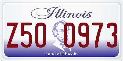 IL license plate Z500973