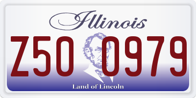 IL license plate Z500979
