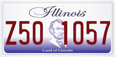 IL license plate Z501057