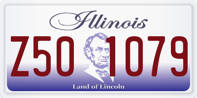 IL license plate Z501079
