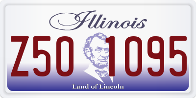 IL license plate Z501095