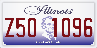 IL license plate Z501096