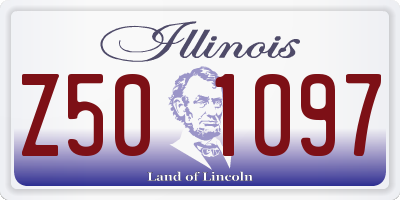 IL license plate Z501097