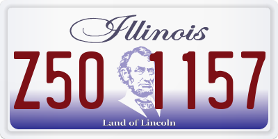 IL license plate Z501157