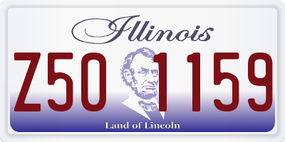 IL license plate Z501159