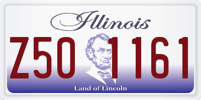 IL license plate Z501161
