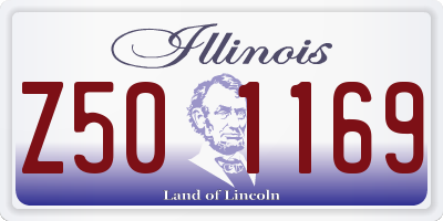 IL license plate Z501169