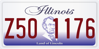 IL license plate Z501176