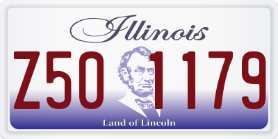 IL license plate Z501179