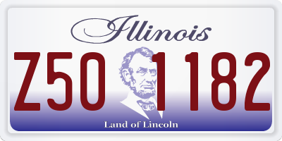 IL license plate Z501182