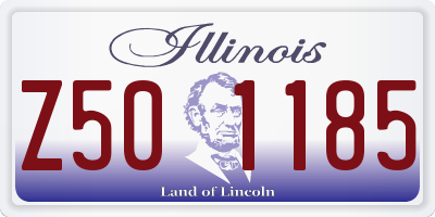 IL license plate Z501185