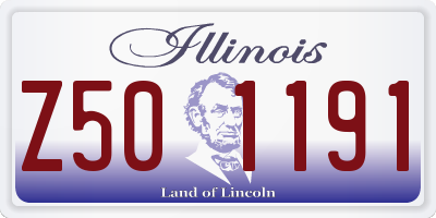 IL license plate Z501191