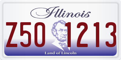 IL license plate Z501213