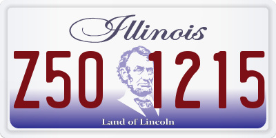 IL license plate Z501215
