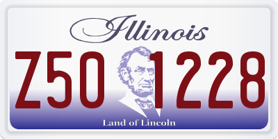 IL license plate Z501228