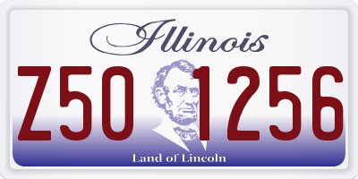 IL license plate Z501256