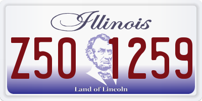 IL license plate Z501259