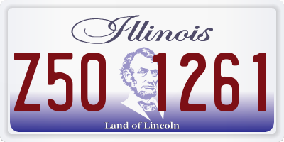 IL license plate Z501261
