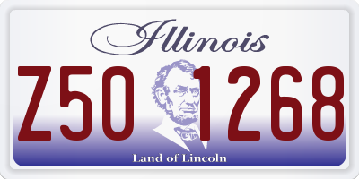 IL license plate Z501268