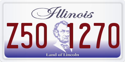 IL license plate Z501270