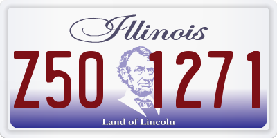 IL license plate Z501271