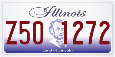 IL license plate Z501272