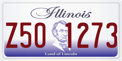 IL license plate Z501273