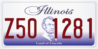 IL license plate Z501281