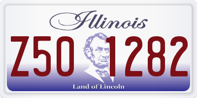 IL license plate Z501282