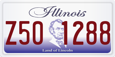 IL license plate Z501288