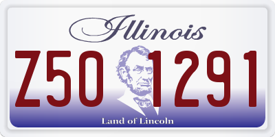 IL license plate Z501291