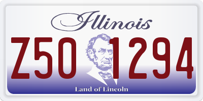 IL license plate Z501294