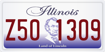 IL license plate Z501309