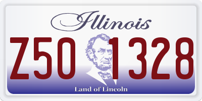 IL license plate Z501328