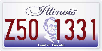 IL license plate Z501331