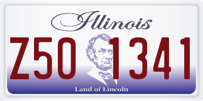 IL license plate Z501341