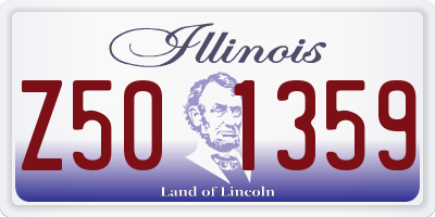 IL license plate Z501359
