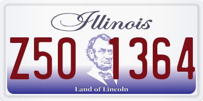 IL license plate Z501364
