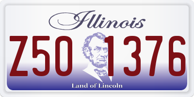 IL license plate Z501376